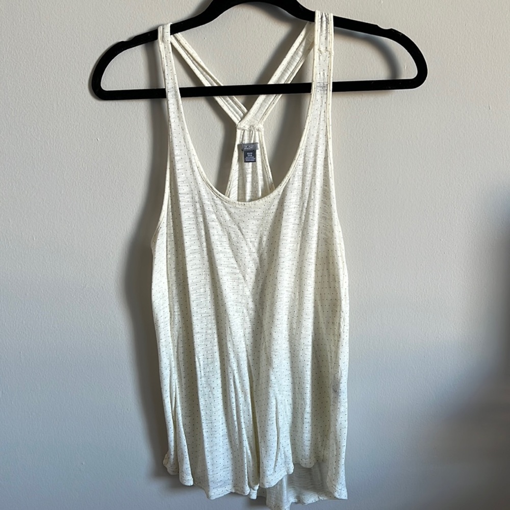 Cream spotted tank